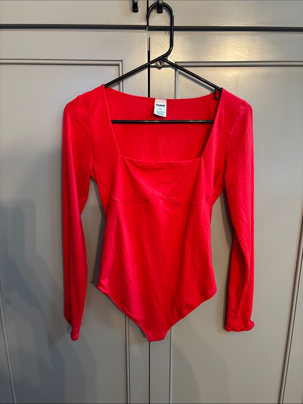 Victoria's Secret PINK Women's Red Bodysuit M